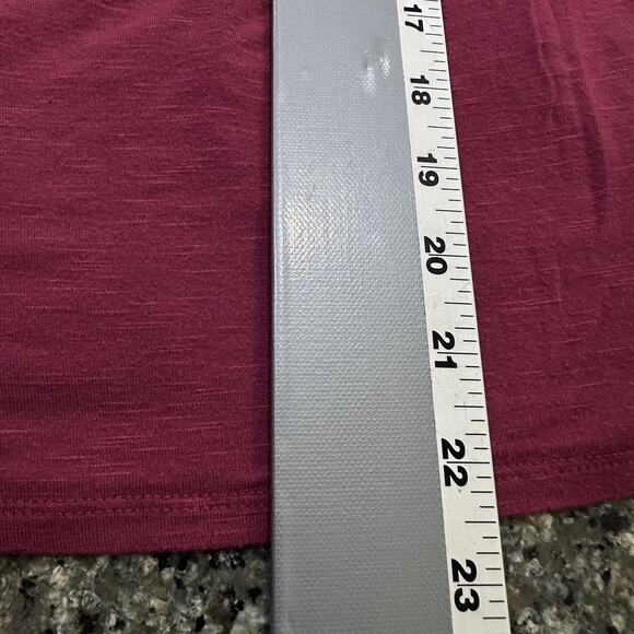 Knox Rose Peasant Blouse XL Mauve Eyelet Lace Scallop Short Sleeve Boho PILLING - Picture 6 of 9